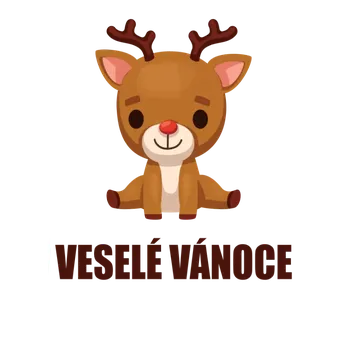 Nášivka Klety Veselé Vánoce sobík