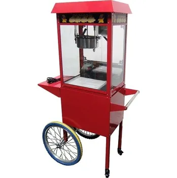 Výrobník cukrové vaty Stroj na popcorn CS s vozíkem