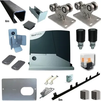 Sada pro posuvnou samonosnou bránu do šíře 4,5m - 350kg - C60Zn - Robus400kit