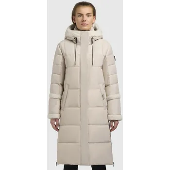 Dámské tričko Khujo dámský prošívaný zimní kabát Desna smetanový Velikost: XL