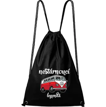 DOBRÝ TRIKO Bavlněný batoh Nestárnoucí legenda Barva: Černá
