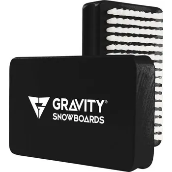 Příslušenství na snowboard Kartáč Gravity Wax Brush black/white