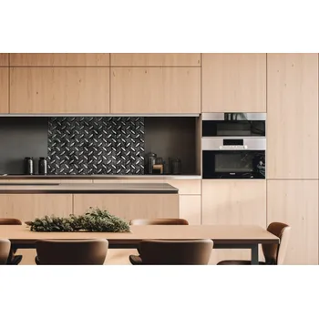 Obklad DIMEX | Dibond za kuchyňskou linku DBW-10060-068 | 100 x 60 cm | Kovová plošina + Dibond deska za kuchyňskou linku DIMEX v rozměru 100 x 60 cm, motiv Kovová plošina