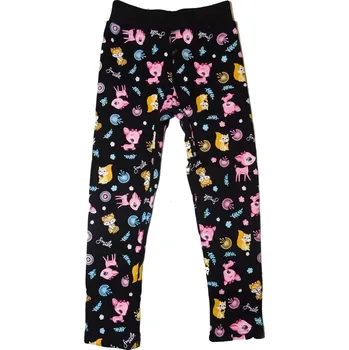 Dívčí zateplené legíny Kugo YL1088 černé