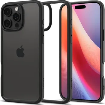 Pouzdro na mobilní telefon Kryt na mobil Spigen Ultra Hybrid Matte Black iPhone 16 Pro Max