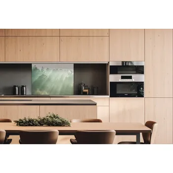 Stavebniny DIMEX | Dibond za kuchyňskou linku DBW-08060-196 | 80 x 60 cm | Sluneční paprsky nad lesem + Dibond deska za kuchyňskou linku DIMEX v rozměru 80 x 60 cm, motiv Sluneční paprsky nad lesem