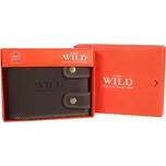 Velká pánská kožená peněženka Always Wild se zapínáním hnědá (Pánská peněženka )