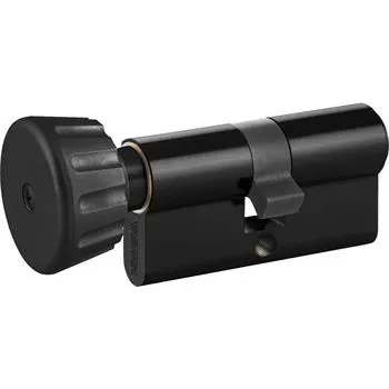 Stavebniny DORMAKABA knoflíková cylindr. vložka expert plus 55/75 mat černá mosaz