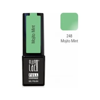 Umělé nehty GlamLac Gel lak zelený - 248 Mojito Mint 6 ml