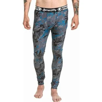 Set pánského termoprádla Meatfly pánské termo kalhoty Sloan Mossy Petrol | Šedá | Velikost XXL