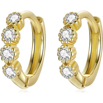 Náušnice Olivie Stříbrné kroužky GOLD 5276 Ag 925; ≤1,4 g.