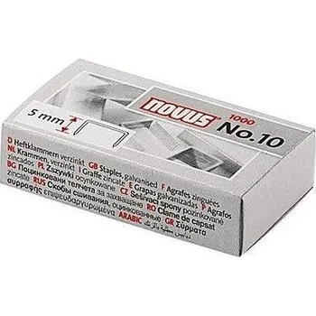 Drátky do sešívaček Novus Super No.10, (10/5) spojovač, 1000ks