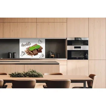 Obklad DIMEX | Dibond za kuchyňskou linku DBW-08060-021 | 80 x 60 cm | Čokoláda + Dibond deska za kuchyňskou linku DIMEX v rozměru 80 x 60 cm, motiv Čokoláda