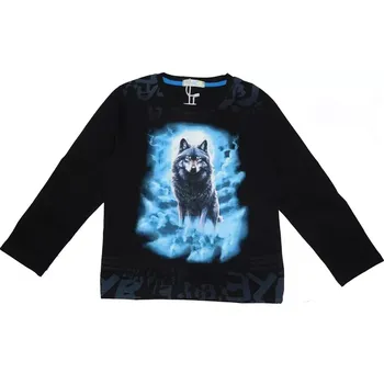 Chlapecké tričko Chlapecké tričko dl.r. Kugo DT9367 černé