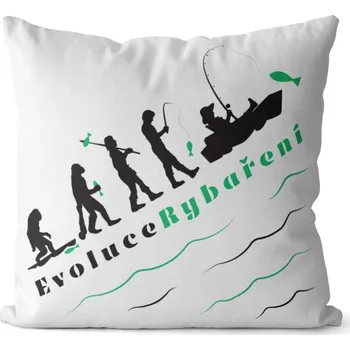 Dekorativní polštářek FDCZ Polštář Rybářská evoluce