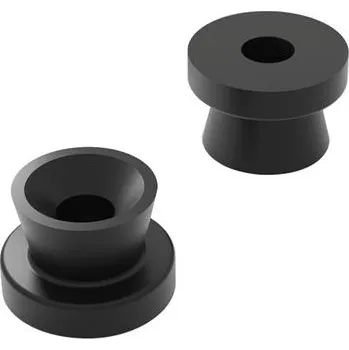 Nábytkové kování Klínová spojka - čep, tvrdý plast černá