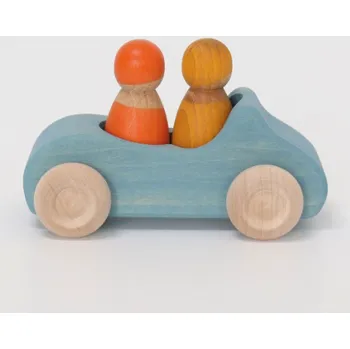 Dřevěná hračka Grimm's Velký kabriolet modrý