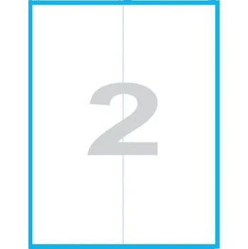Samolepící etiketa Etikety MP print samolepící A4, 105x297 mm, 2ks/arch, 100 archů, reflexní červené