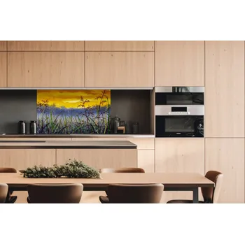 Obklad DIMEX | Dibond za kuchyňskou linku DBW-10060-210 | 100 x 60 cm | Denimová malba luční trávy + Dibond deska za kuchyňskou linku DIMEX v rozměru 100 x 60 cm, motiv Denimová malba luční trávy