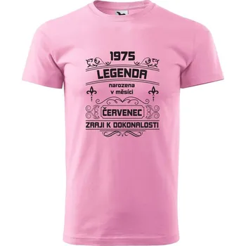 Pánské tričko DOBRÝ TRIKO Pánské tričko s potiskem Zraji k dokonalosti Velikost: 2XL, Barva: Růžová