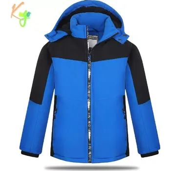 Chlapecká bunda Chlapecká zimní bunda Kugo BU617 modrá / černá