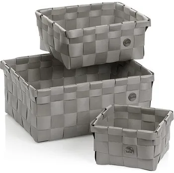 Úložný box Kela Sada košíků Neo PP plast stříbrná šedá 3 ks KL-24473