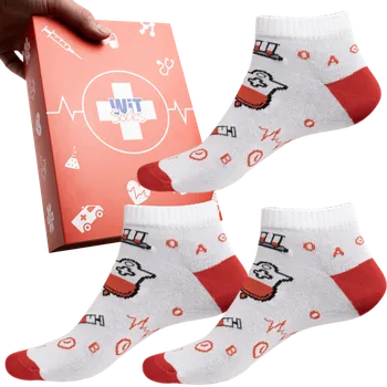 Pánské ponožky Dárkový set - Zdravotnictví 14 nízké mix - velikost 39-42 (Velikost 39-42)