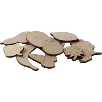 Dřevěná hračka Kreativní hračka T-Wood Doplňková sada k Hracím stěnám – Ovoce