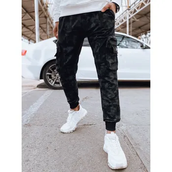 Pánské kalhoty s nakládanými kapsami UX4362 Barva: Černá, Velikost: XL