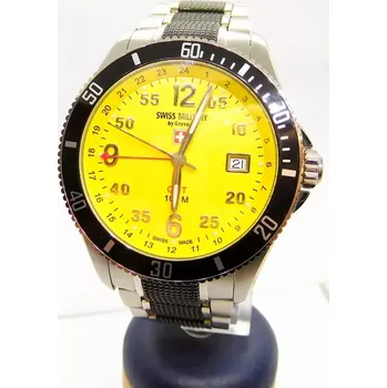 Hodinky Luxusní pánské vodotěsné hodinky Swiss Millitary Grovana 1616.1176 GMT (Grovana 1616.1176)
