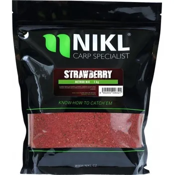 Návnadová surovina Nikl Method Mix 1 kg Strawberry