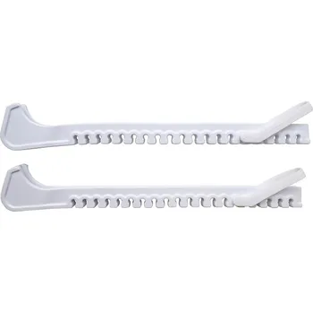 Fotbalový chránič KUBIsport Chrániče krasobruslí plastové bílé - 1 pár