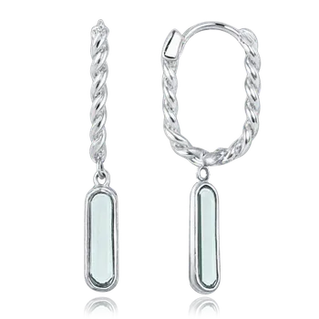 Náušnice Olivie Elegantní zlaté náušnice z bílého zlata se zirkony Au 585/1000