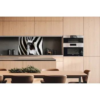Obklad DIMEX | Dibond za kuchyňskou linku DBW-08060-016 | 80 x 60 cm | Zebra + Dibond deska za kuchyňskou linku DIMEX v rozměru 80 x 60 cm, motiv Zebra