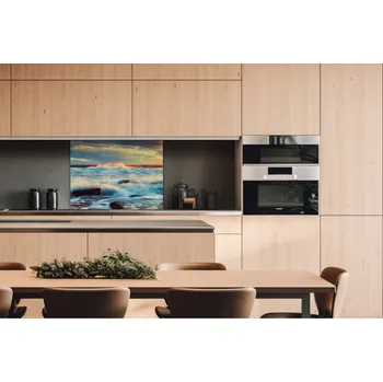 Obklad DIMEX | Dibond za kuchyňskou linku DBW-08060-109 | 80 x 60 cm | Západ slunce + Dibond deska za kuchyňskou linku DIMEX v rozměru 80 x 60 cm, motiv Západ slunce