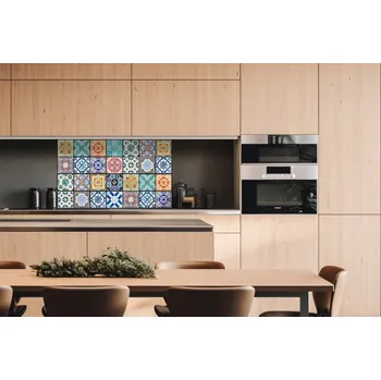 Obklad DIMEX | Dibond za kuchyňskou linku DBW-10060-079 | 100 x 60 cm | Starobylé kachličky + Dibond deska za kuchyňskou linku DIMEX v rozměru 100 x 60 cm, motiv Starobylé kachličky