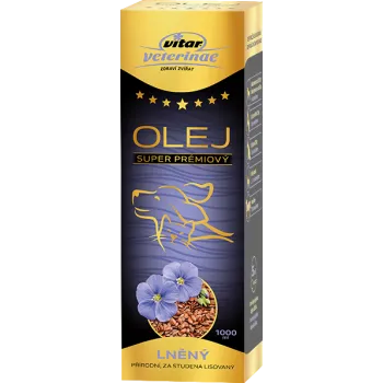 VITAR Veterinae Lněný olej 1000ml