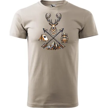 Pánské tričko DOBRÝ TRIKO Pánské tričko Život v přírodě Velikost: 4XL, Barva: Ledově šedá