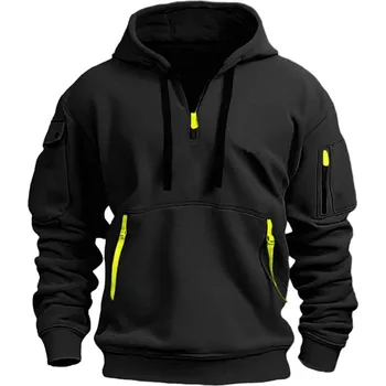 Pánská mikina Pánská mikina se zipy a kontrastními detaily Barva: Černá, Velikost: S