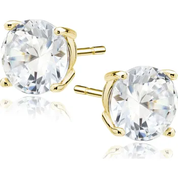 Náušnice Olivie Stříbrné náušnice 8mm GOLD 9201 Ag 925; ≤2,1 g.