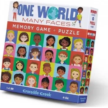 Puzzle Puzzle Puzzle a paměťová hra - Tváře světa (48 ks)