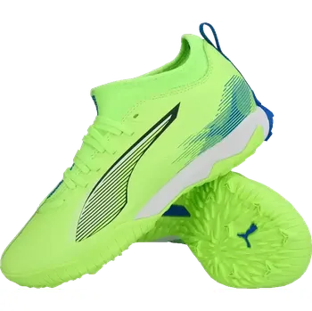 Turfy Dětské kopačky turfy Puma Ultra 5 Match TT limetka