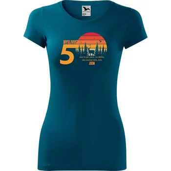 DOBRÝ TRIKO Dámské tričko 50 let myslivost Velikost: S, Barva: Petrolejová