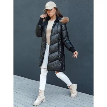 Dámská parka Dámská zimní bunda prošívaná LAGOON TY4499 Barva: Černá, Velikost: 2XL