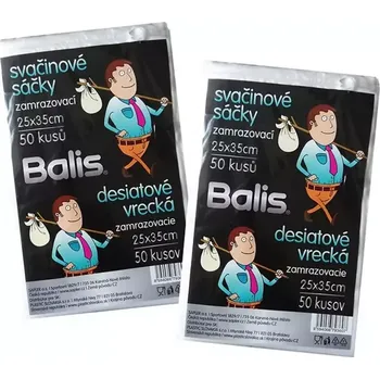 Sáček na potraviny Svačinový sáček 20 x 30 cm 13 mic. zamrazovací Balis 50 ks