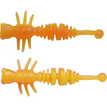 Nástraha Berkley Gumová Nástraha Powerbait Power Larvae Fluo Orange Sunshine Yellow - 4 cm 12 ks