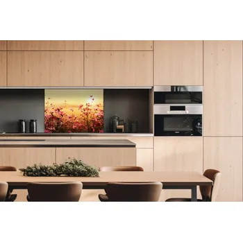 Obklad DIMEX | Dibond za kuchyňskou linku DBW-08060-130 | 80 x 60 cm | Květinové pole + Dibond deska za kuchyňskou linku DIMEX v rozměru 80 x 60 cm, motiv Květinové pole