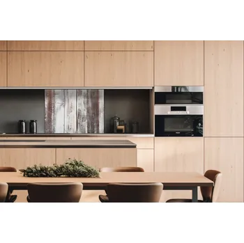 Obklad DIMEX | Dibond za kuchyňskou linku DBW-08060-292 | 80 x 60 cm | Stíraná dřevěná prkna + Dibond deska za kuchyňskou linku DIMEX v rozměru 80 x 60 cm, motiv Stíraná dřevěná prkna