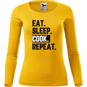 Dámské tričko DOBRÝ TRIKO Dámské bavlněné triko Cook Velikost: L, Barva: Žlutá
