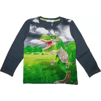 Chlapecké tričko dl.r. Kugo DT9363 tmavě šedé